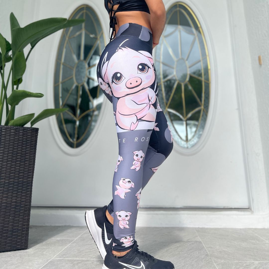 Rose Piggy Leggings