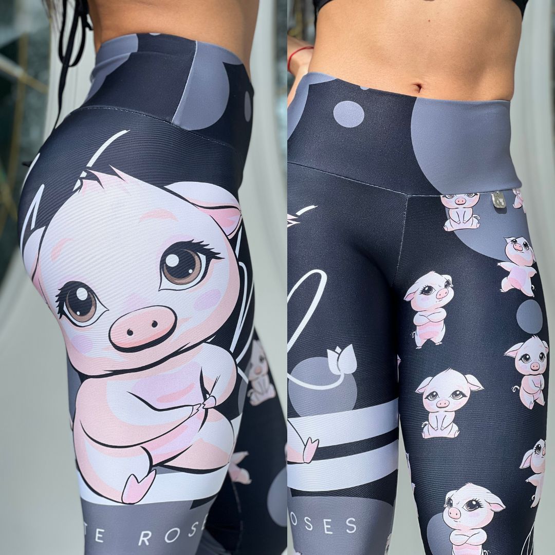 Rose Piggy Leggings